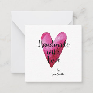 Handmade with Love By Gift Tags Card
