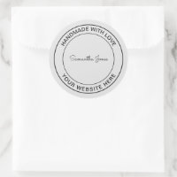 Handmade with Love Craft DIY Cool Hipster Business