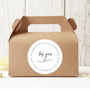 "Handmade with Love   Custom Crafting Label