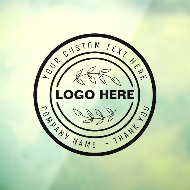 handmade with love custom logo shop sign leaf (Sheet 3)