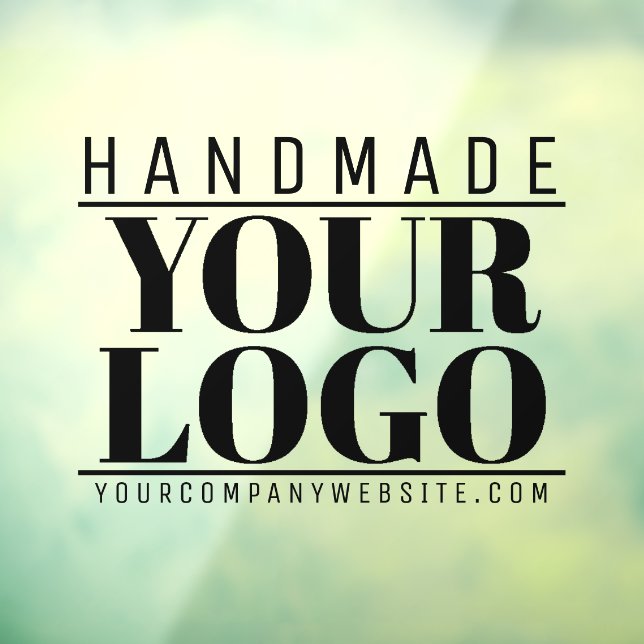 handmade with love custom logo shop sign leaf (Sheet 3)