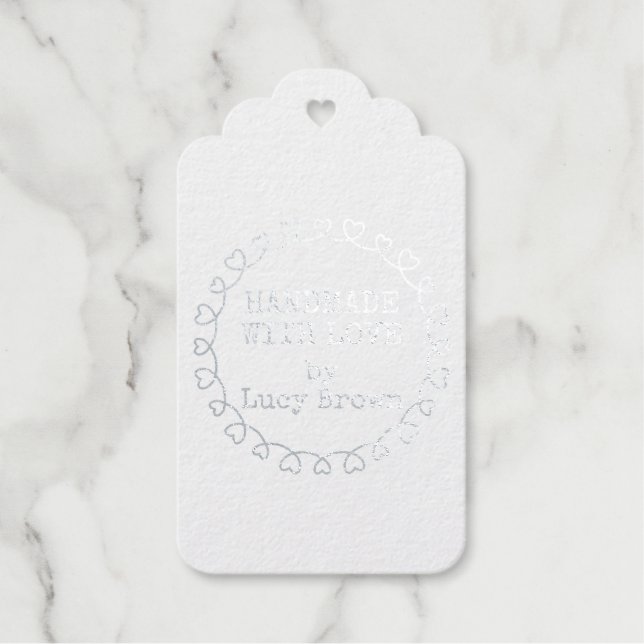Handmade with love gift tags (Front)