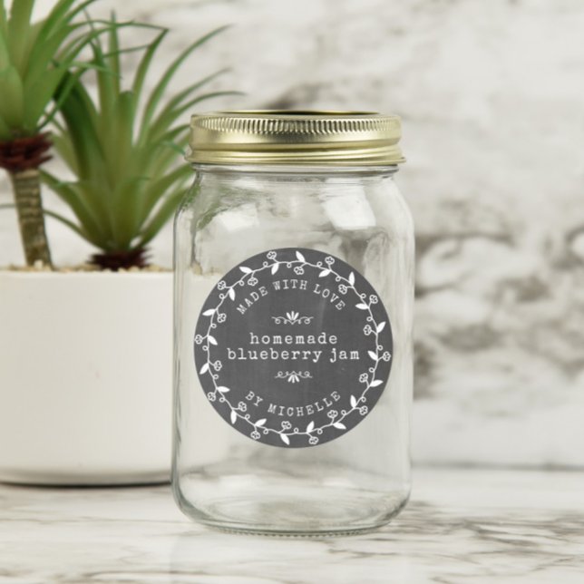 Handmade With Love Jam Label Canning Sticker (Creator Uploaded)