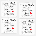 Handmade With Love Just For You Personalized