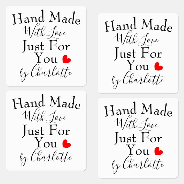 Handmade With Love Just For You Personalized (Group)