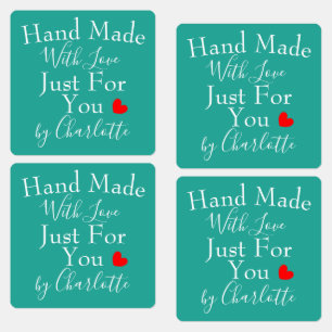 Handmade With Love Just For You Personalized Label