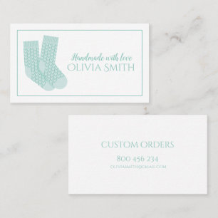 Handmade with Love Knitted Craft Business Card