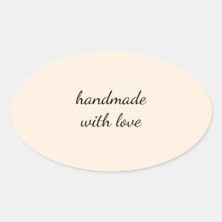 Handmade With Love Minimal Sticker – Elegant Craft