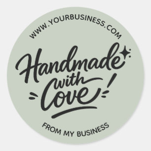 Handmade With Love Packaging Sticker