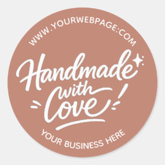 Handmade With Love Packaging Sticker