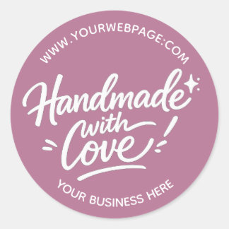 Handmade With Love Packaging Sticker