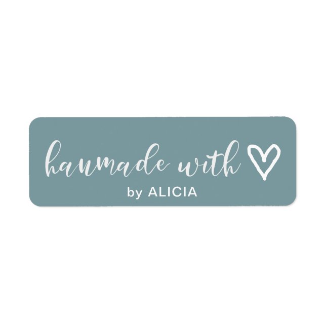 Handmade with Love | Pastel Monogram Label (Front)