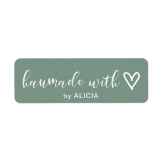 Handmade with Love | Pastel Monogram Label