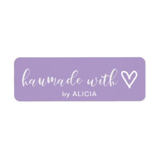 Handmade with Love | Pastel Monogram Label