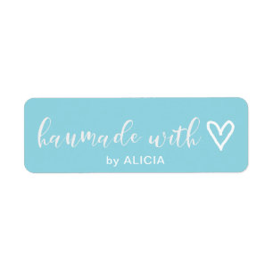 Handmade with Love   Pastel Monogram Label