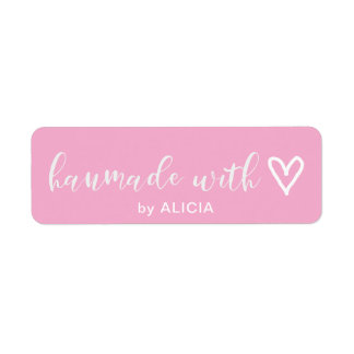 Handmade with Love | Pastel Monogram Label