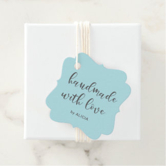 Handmade with Love Pastel Product Tags