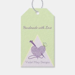 Handmade with Love - Pastel Yarn Craft Gift Tags