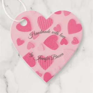 Handmade with Love Product or Gift Tags