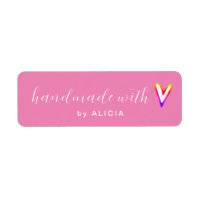 Handmade with Love product Pastel Monogram Label