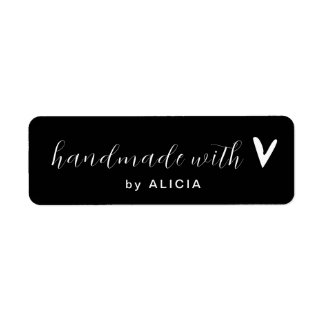 Handmade with Love  product Pastel Monogram Label