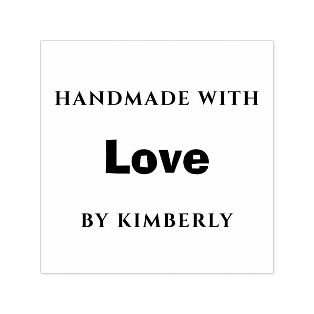 Handmade with love  self-inking stamp (Design)
