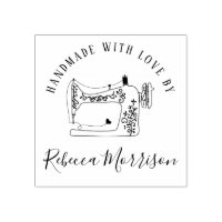 Handmade With Love | Sewing Machine & Custom Name
