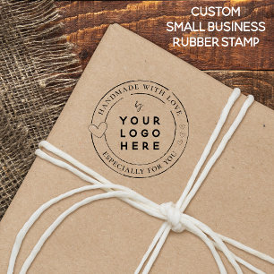 Handmade With Love Small Business Rubber Stamp