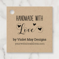 Handmade with Love Social Media Rustic Kraft