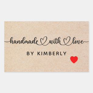 Handmade with Love  Sticker