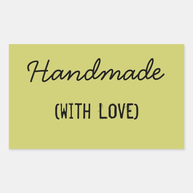 Handmade With Love Sticker (Front)