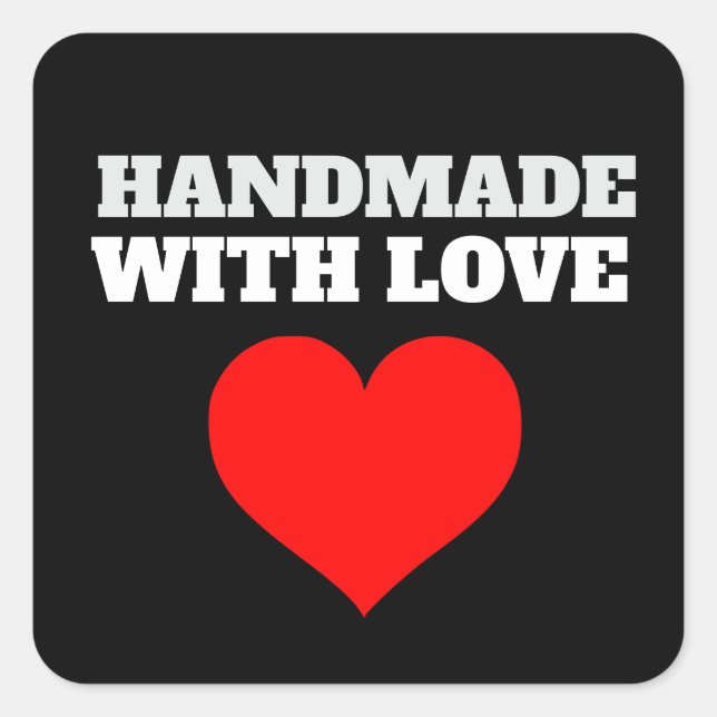 HANDMADE WITH LOVE Sticker STICKERS (Front)