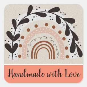 Handmade with love stickers