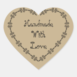 Handmade with love stickers
