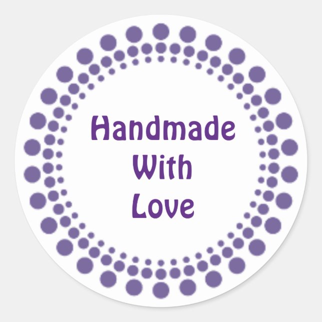 Handmade With Love Stickers (Front)