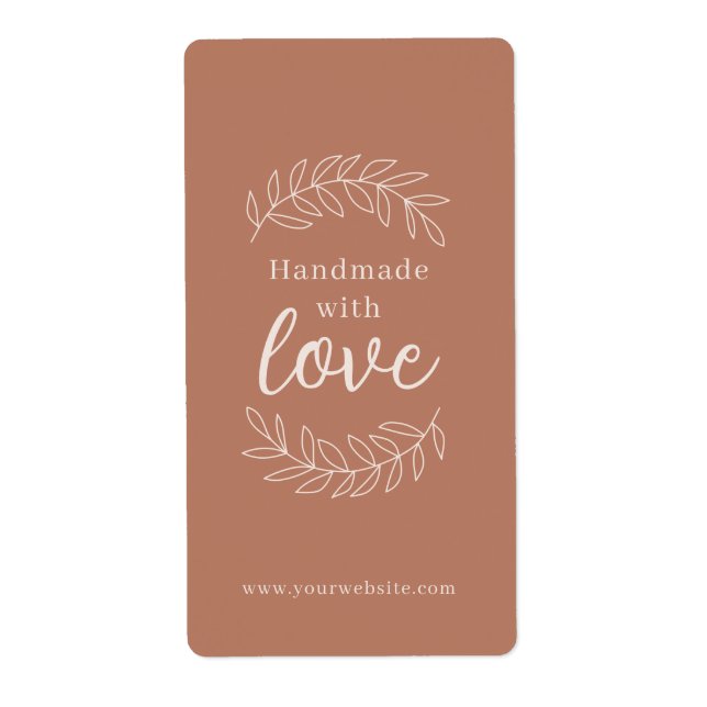 Handmade With Love terracotta business (Front)