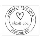 Handmade With Love Thank You Product Stamp