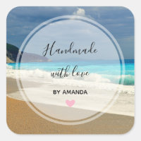 Handmade with Love Turquoise Blue Sea Tropical