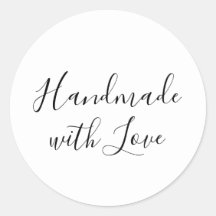 Handmade with Love | White Sticker Label