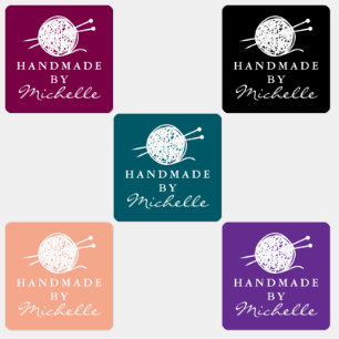 Handmade wool knitting symbol custom DIY clothing