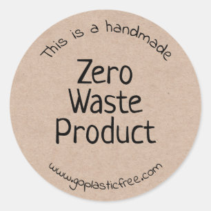 Handmade Zero Waste Kraft Product Labels