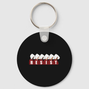 Handmaid Resist Feminist Protest 1  Keychain