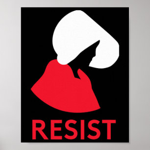 Handmaid Resist Feminist Protest  Poster