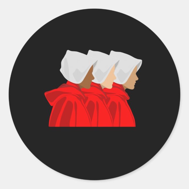 Handmaids  classic round sticker (Front)