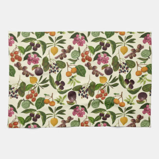 Handpainted Exotic Tropical Fruits Pattern Kitchen Towel