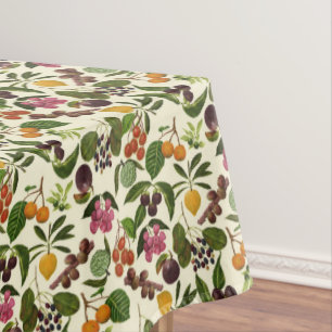 Handpainted Exotic Tropical Fruits Pattern Tablecloth