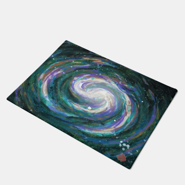 Handpainted Galaxy Doormat (Angled)
