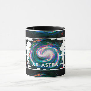 Handpainted Galaxy with your text  Mug