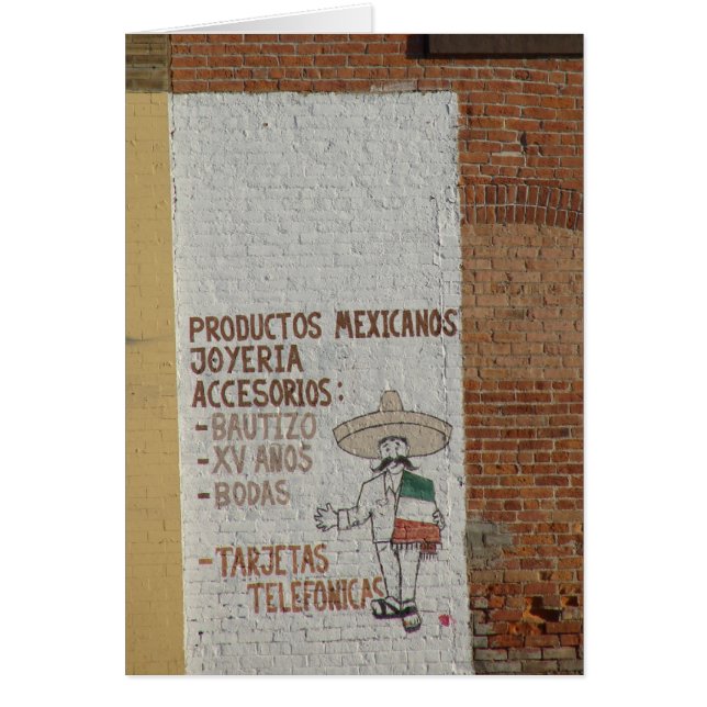Handpainted Mexican Products Sign (Front)