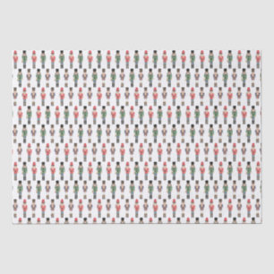 Handpainted Nutcracker Toy Soldiers Christmas Tissue Paper